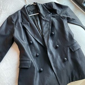 BlankNYC Oversized Leather Blazer